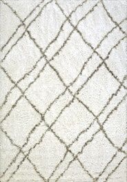 Dynamic Rugs NORDIC 7431-100 White and Silver